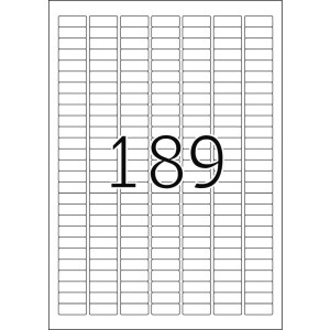 Štítky HERMA A4 červené 25,4x10 mm papier matný 3780 kusov