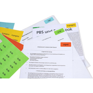 Štítky HERMA A4 červené 25,4x10 mm papier matný 3780 kusov