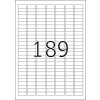 Štítky HERMA A4 červené 25,4x10 mm papier matný 3780 kusov