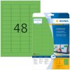 HERMA etikety A4 zelená 45,7x21,2 mm papier matný 960 kusov