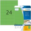 Štítky HERMA A4 zelené 70x37 mm papier matný 480 kusov