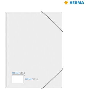Štítky HERMA Premium A4, biely 48,3x33,8 mm matný papier 800 ks.