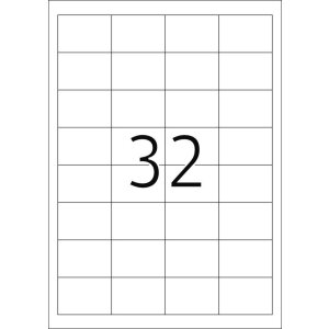 Štítky HERMA Premium A4, biely 48,3x33,8 mm matný papier 800 ks.
