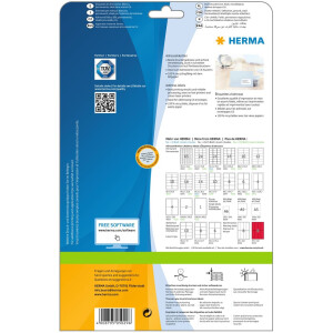 Adresné štítky Premium A4, biely papier 63,5x38,1 mm matný 525 ks.
