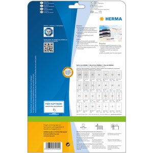 Štítky Premium A4, biely matný papier 52,5x21,2 mm 1400 ks.