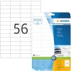 Štítky Premium A4, biely matný papier 52,5x21,2 mm 1400 ks.