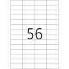 Štítky Premium A4, biely matný papier 52,5x21,2 mm 1400 ks.