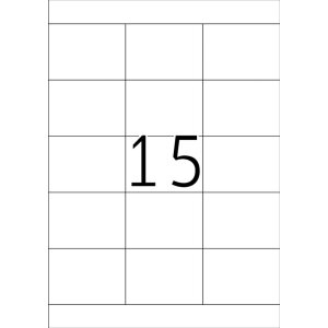 Štítky Premium A4, biely papier 70x50,8 mm matný 375 ks.