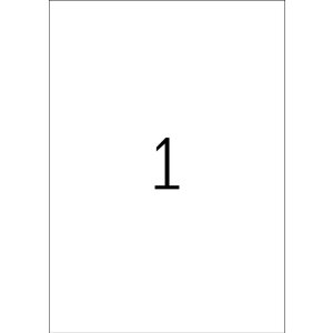 HERMA Etikety Premium A4, biely papier 210x297 mm matný 25 ks.