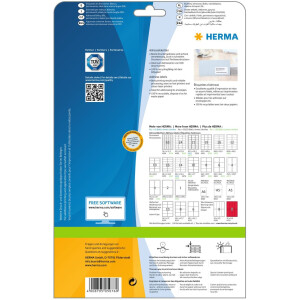 Adresné štítky Premium A4, biely papier 99,1x38,1 mm matný 350 ks.