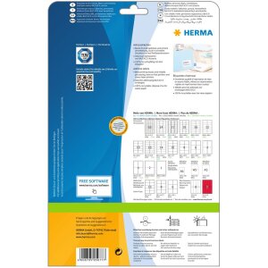 Adresné štítky Premium A4, biely papier 99,1x67,7 mm matný 200 ks.