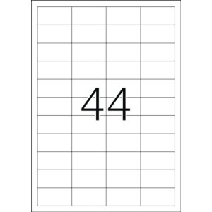 Štítky A4 biele 48,3x25,4 mm...