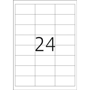 Štítky A4 biele 66x33,8 mm extrémne...