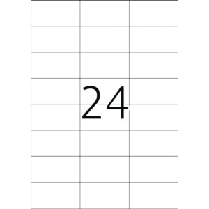 Štítky A4 biele 70x37 mm extrémne...