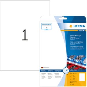 Štítky A4 biele 210x297 mm extrémne...