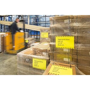 Štítky A4 neónovo oranžové 210x297 mm papier matný 20 ks.