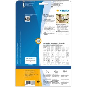 Štítky A4 biele 105x148 mm extrémne silný lepiaci papier matný 100 ks.