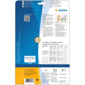 Uzatváracie etikety priehľadné Ø 40 mm okrúhla extrémne silná lepiaca fólia matná 600 ks.
