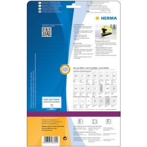 Štítky na CD maxi A4 biele Ø 116 mm papier matný nepriehľadný 20 ks.