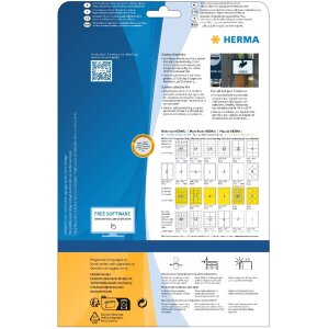 Štítky A4 vonkajšia samolepiaca fólia biela 210x148 mm fólia matná 20 ks.
