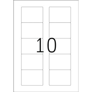 Etikety na disky biele 70x50,8 mm papier matný 250...