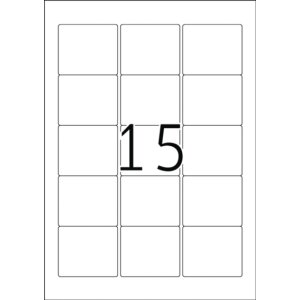 Štítky na disky ZIP A4 biele 59x50 mm...