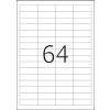 Opravné štítky na obálku A4 biele 48,3x16,9 mm matný papier nepriehľadný 1600 ks.