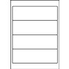 Štítky na zakladače A4 biele 192x61 mm papier matný nepriehľadný 100 ks.