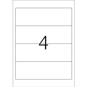 Štítky na zakladače A4 modré 192x61 mm papier matný nepriehľadný 80 ks.