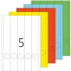 Štítky na zakladače A4 žlté 38x297 mm papier matný nepriehľadný 100 ks.