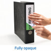 Štítky na zakladače A4 biele 192x61 mm matný papier 40 ks.