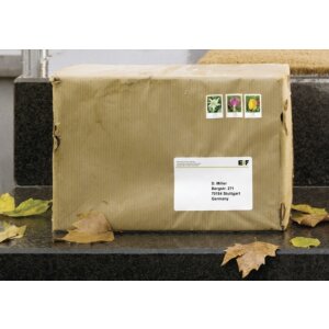 Adresné štítky A4 biele 99,1x57 mm extrémne silná lepiaca fólia matná 250 ks.