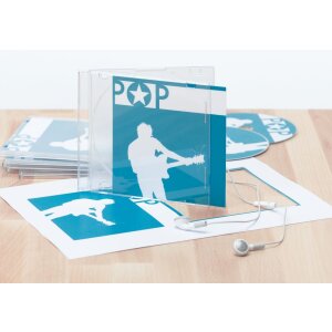 Vložka na CD pre Slimcase A4 biela 121x242 mm lepenka...