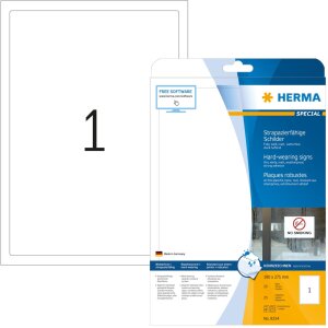 HERMA etikety A4 biela 190x275 mm extrémne...