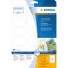 Etikety A4 biele 63,5x42,3 mm oválne Movables snímateľný papier matný 450 ks.
