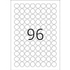 Etikety A4 biele Ø 20 mm okrúhle Movables snímateľný papier matný 2400 ks.