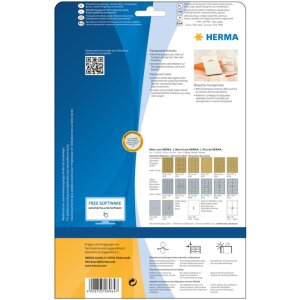 Atramentové fóliové etikety A4 transparentné 210x297 mm fólia lesklá 10 ks.