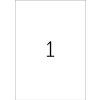 Atramentové fóliové etikety A4 transparentné 210x297 mm fólia lesklá 10 ks.