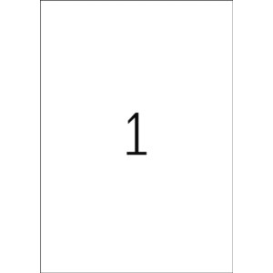 Atramentové etikety A4 biely 210x297 mm...