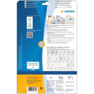 Etikety A4 biela 96x42,3 mm Pohyblivý snímateľný papier matný 300 ks.