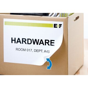 Etikety A4 biela 96x42,3 mm Pohyblivý snímateľný papier matný 300 ks.
