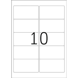 Adresné štítky A4 biele 96x50,8 mm...