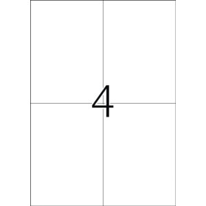 Etikety A4 biela 105x148 mm Pohyblivý...