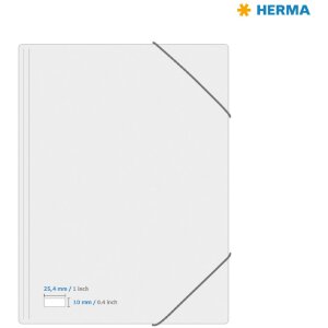 Štítky HERMA A4 biele 25,4 x 10 mm...