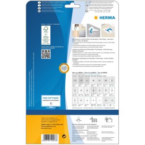 Štítky A4 biele 35,6x16,9 mm Pohyblivý snímateľný papier matný 2000 ks.