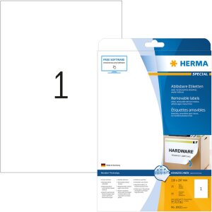 Etikety A4 biela 210x297 mm Pohyblivý...