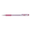 Pentel K118-MP Metalické gélové pero Hybrid Gel Grip 0,4 mm ružové