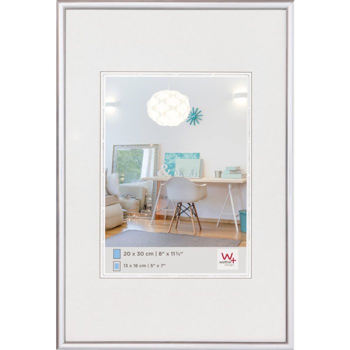 Nový plastový rám Lifestyle 60x84 cm strieborný