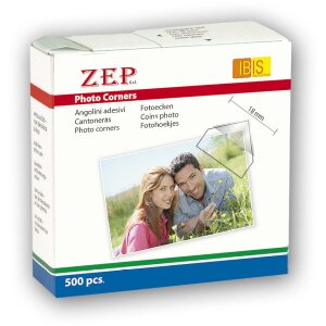 Fotografické rohy 15x15 mm ZEP 500 kusov
