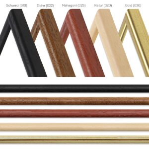 MendeFrames H003 Holzrahmen Eiche 7x10 cm mit Museumsglas